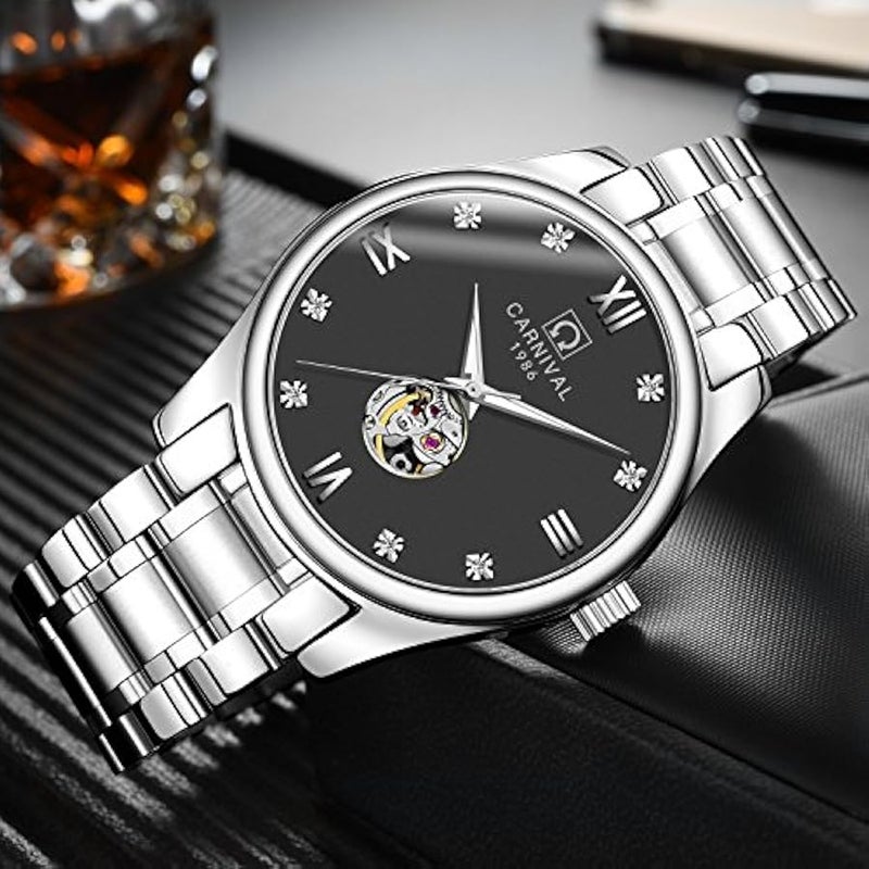 His and Hers Couple Watches Automatic Pair Watch for Men Women Gift Set of 2 - Image 4